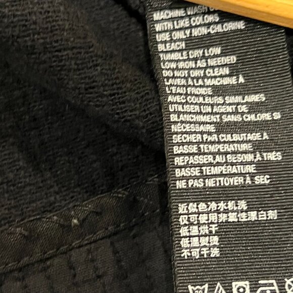 Free People Rowan Cotton Double Breasted Blazer, Black S - Picture 6 of 11